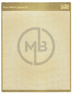 Retina ottone a maglie quadrate 0.5mm x 0.5mm
