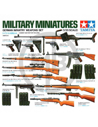German infantry weapons set