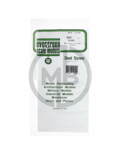 Sheet styrene plain 0.13mm