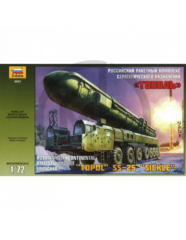 Russian intercontinental Ballistic missile Launcher topol SS25Sickle
