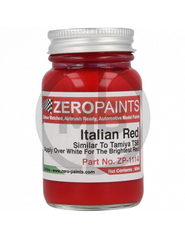 Italian red paint (Tamiya TS8)