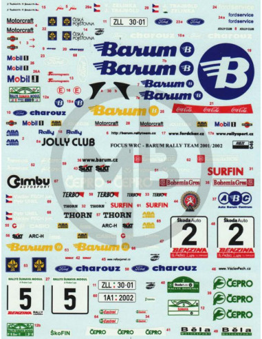 Ford Focus WRC Team Barum 2001/2002