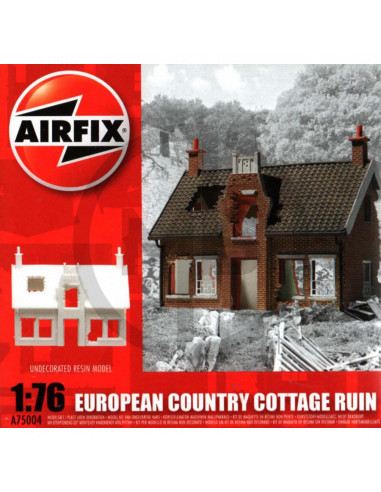 European country cottage ruin 1/76