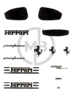 Ferrari 458 Italia metal sticker