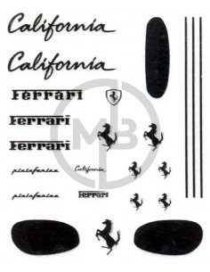 Ferrari California metal sticker
