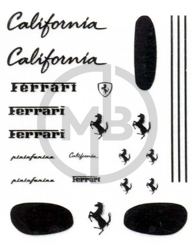 Ferrari California metal sticker