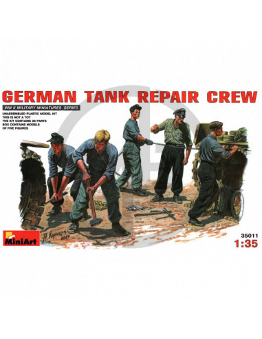 German tank repair crew