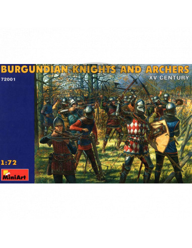 Burgundian Knights and archers  XV century