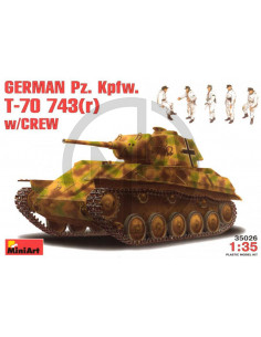 German Pz.Kpfw. T-70 743(r)w/Crew
