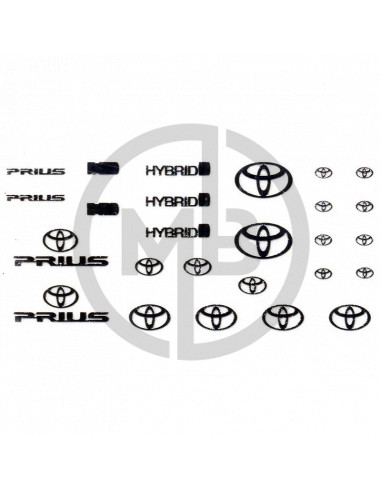 Toyota Prius metal sticker