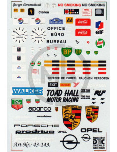 Garage diorama decals