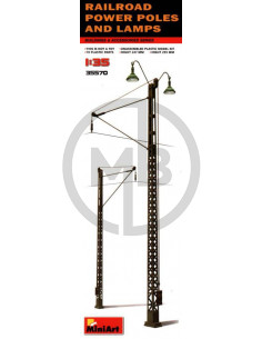 Railroad power polese & lamps