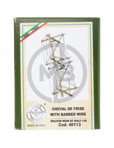 Cavalli di frisia con filo spinato