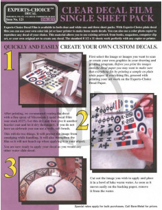 Foglio decal trasparente per ink jet