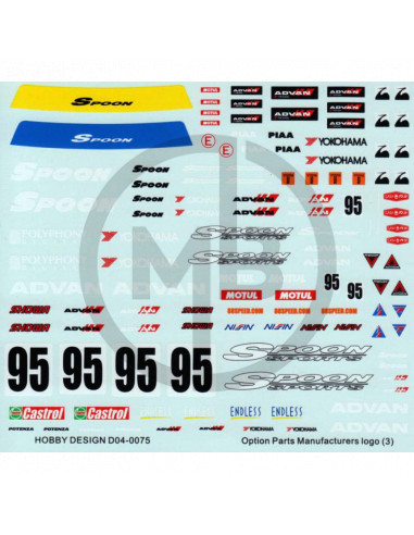 Tuning manufacture decals