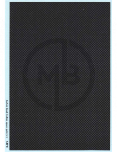 Carbon Decal Modern Square Pattern Small