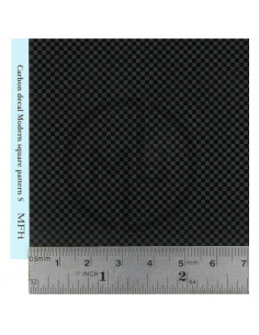 Carbon Decal Modern Square Pattern Small 2