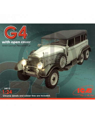 Typ G4 with open cover WWII German Personnel Car