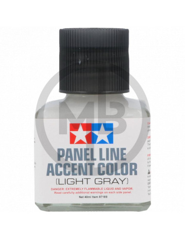 Panel line accent color light gray