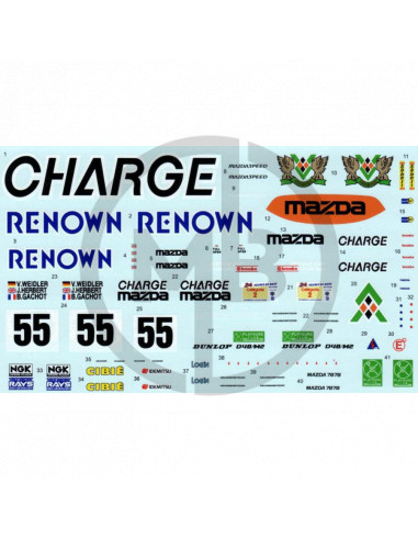 Mazda 787B Charge/Reown #55 Le Mans 1991