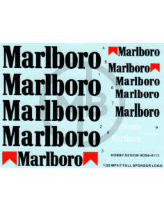 Mclaren MP4/7 Full Sponsor Logo Decals 2