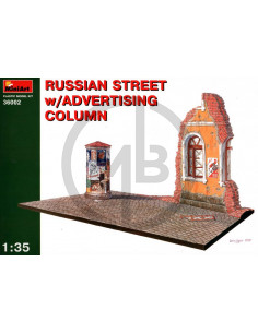 Russian Street w/Advertising Column