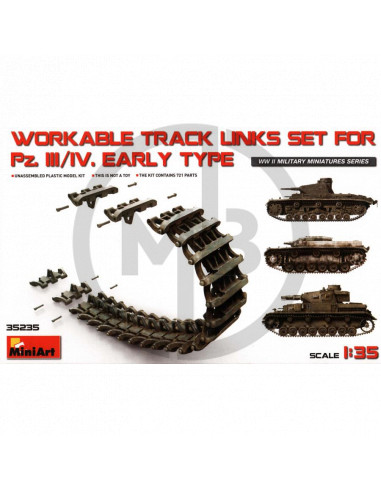 Workable Track Links Set for Pz. III/IV. Early Type