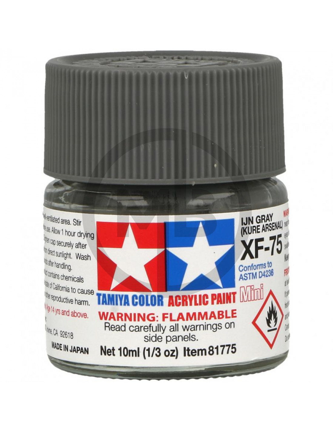 IJN gray (kure arsenal) XF75 acrylic paint 10ml