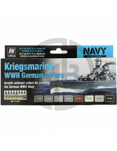 Set 8 colori Kriegsmarine WWII German