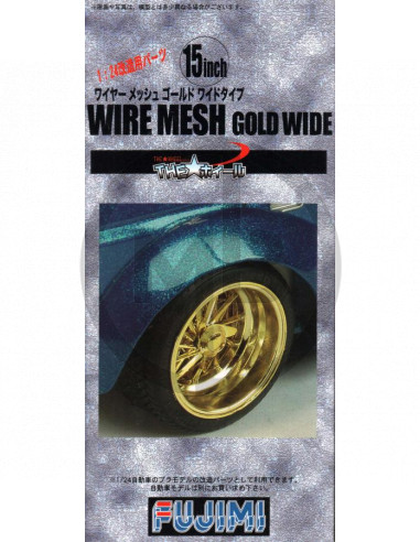 15 wire mesh gold wide