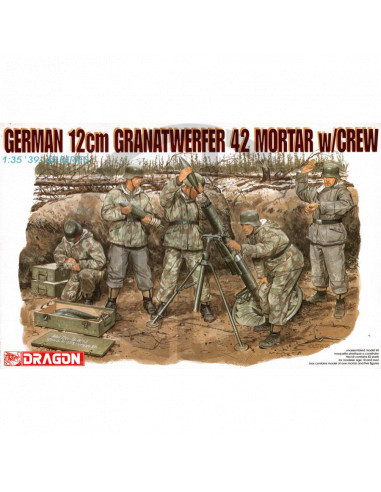 German 12cm Granatwerfer 42 mortar w/ crew