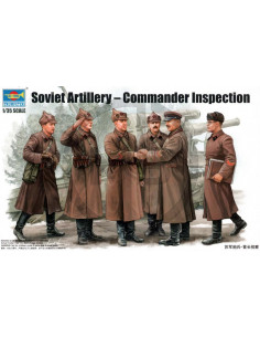 Soviet artillery commander inspection