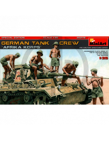 Afrika Korps German tank crew WWII