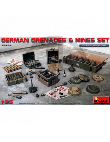 WWII German set grenades & mines