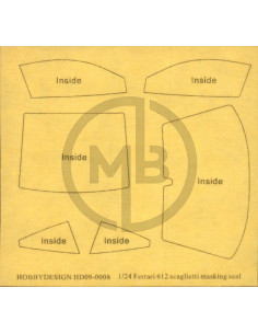 Ferrari 612 Scaglietti masking seal 1/24