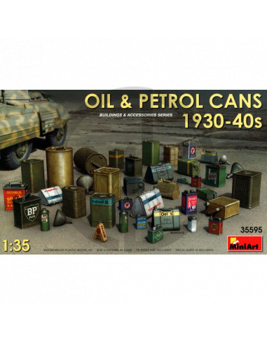 Oil & petrol cans 30s/40s