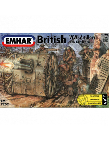 Artiglieria inglese con cannone WWI