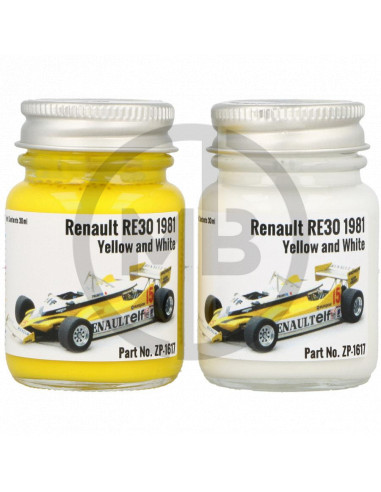 Renault RE30 1981 Yellow and White