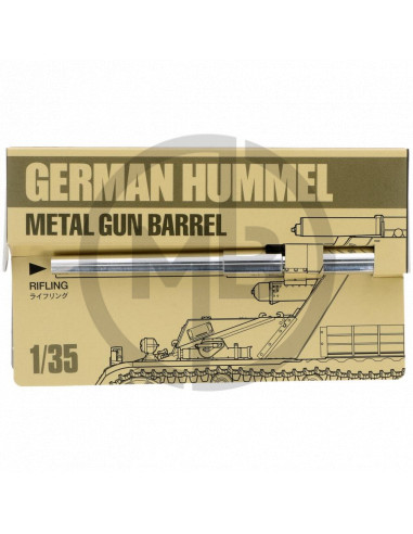 German Hummel metal gun barrel