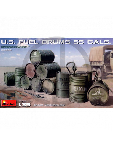 US fuel drums 55 gals.