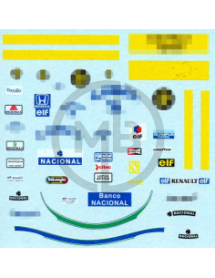 A. Senna decals Lotus 1985/1987