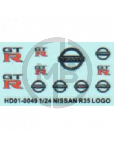 Nissan R35 metal decals
