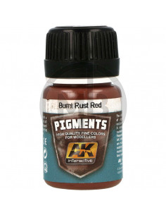 Pigmento burnt rust red