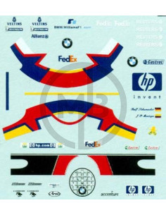 J. P. Montoya/R.Schumacher decals 2002