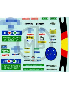 M. Schumacher decals Benetton 1991/1992
