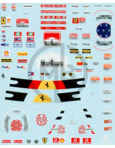 M. Schumacher decals Ferrari 1996/2006
