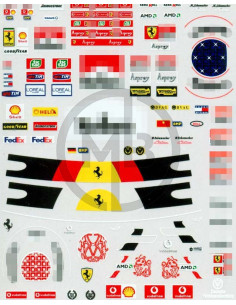 M. Schumacher decals Ferrari 1996/2006