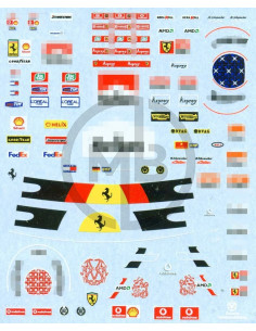 M. Schumacher decals Ferrari 1996/2006