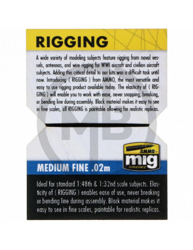 Rigging medium fine 0.02mm