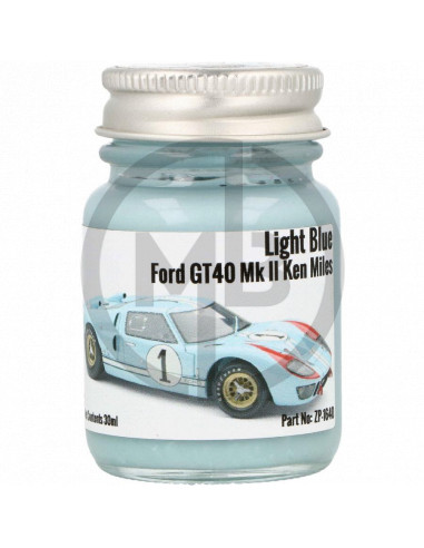 Light Blue Ford GT40 Mk II Ken Miles